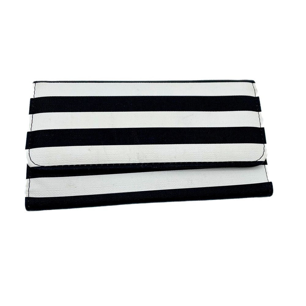 KUT FROM THE KLOTH black and white striped trifold  wallet